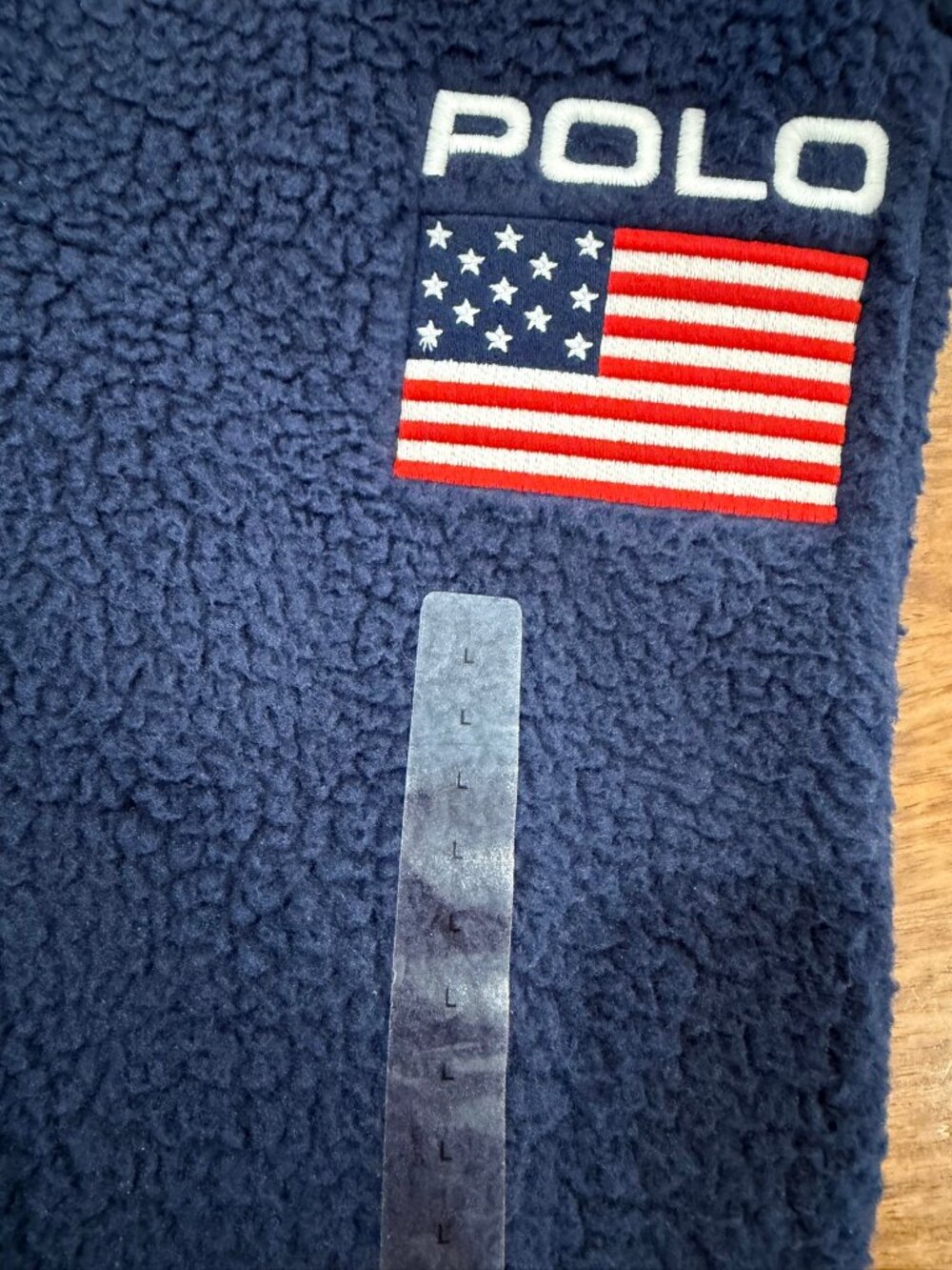 Polo Ralph Lauren Men's Fleece Jogger Sweatpants Navy Flag NWT Large - Picture 5 of 6